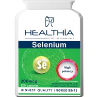 Healthia Selenium 200mcg High Potency 120caps - Συμπλήρωμα Διατροφής με Σελήνιο Υψηλής Ισχύος για Αντιοξειδωτική Προστασία, Ενίσχυση της Ανδρικής Γονιμότητας & του Ανοσοποιητικού