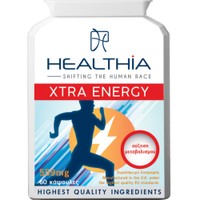 Healthia Xtra Energy 559mg 60caps - Συμπλήρωμα Διατροφής με 18 Δραστικά Συστατικά για Αύξηση του Μεταβολισμού, των Επιπέδων Ενέργειας & των Καύσεων