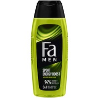 Fa Men Sport Energy Boost 3 in 1 Shower Gel for Body, Hair & Face 400ml - Ανδρικό Αναζωογονητικό Αφρόλουτρο με Άρωμα Γκουαρανά & Τζινσενγκ για Σώμα, Μαλλιά & Πρόσωπο