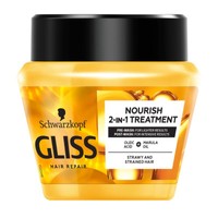 Schwarzkopf Gliss Oil Nutritive Mask 300ml - Μάσκα Θρέψης για τα Μαλλιά με Oleic Acid & Έλαιο Marula