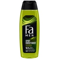 Fa Men Sport Energy Boost 3 in 1 Shower Gel for Body, Hair & Face 750ml - Ανδρικό Αναζοωγονητικό Αφρόλουτρο με Άρωμα Γκουαρανά & Τζινσενγκ για Σώμα, Μαλλιά & Πρόσωπο