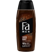 Fa Men Coffe Burst 2 in 1 Shower Gel for Body & Hair 400ml - Ανδρικό Αναζωογονητικό Αφρόλουτρο για Σώμα & Μαλλιά με Άρωμα Καφέ