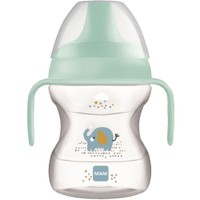 Mam Learn To Drink Cup Κωδ 472B 6m+, 190ml - Τιρκουάζ - Εκπαιδευτικό Ποτηράκι για Βρέφη με Αντιολισθητικά Χερούλια & Στόμιο Ειδικά Σχεδιασμένο Ενάντια των Διαρροών με Πολύ Μαλακή Επιφάνεια