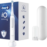 Oral-B iO Series 4 Electric Toothbrush White 1 Τεμάχιο - Ηλεκτρική Οδοντόβουρτσα Προηγμένης Τεχνολογίας σε Λευκό Χρώμα