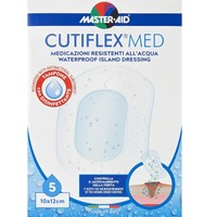 Master Aid Cutiflex Med Waterproof Island Dressing 10x12cm 5 Τεμάχια - Αδιάβροχα Μετεγχειρητικά Επιθέματα