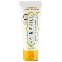Jack n' Jill Natural Certified 6m+ Toothpaste 50g - Banana - Φυσική, Πιστοποιημένη Οδοντόκρεμα με Υπέροχη Γεύση Μπανάνα για την Πρώτη Οδοντοφυΐα για Βρέφη από 6 Μηνών