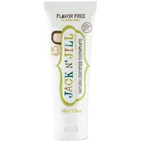 Jack n' Jill Natural Certified 6m+ Toothpaste 50g - Flavor Free - Φυσική, Πιστοποιημένη Οδοντόκρεμα Χωρίς Γεύση για την Πρώτη Οδοντοφυΐα για Βρέφη από 6 Μηνών