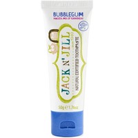 Jack n' Jill Natural Certified 6m+ Toothpaste 50g - Bubblegum - Φυσική, Πιστοποιημένη Οδοντόκρεμα με Υπέροχη Γεύση Τσιχλόφουσκα για την Πρώτη Οδοντοφυΐα για Βρέφη από 6 Μηνών