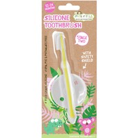 Jack n' Jill Stage 2 Silicone Toothbrush 12-24m 1 Τεμάχιο - Βρεφική Οδοντόβουρτσα Σιλικόνης με Προστατευτική Ασπίδα από 12 έως 24 Μηνών
