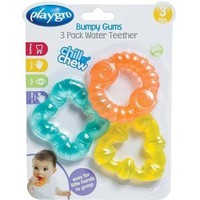 Playgro Bumpy Gums Water Teether 3 Τεμάχια - Πολύχρωμοι Βρεφικοί Μασητικοί Κρίκοι Νερό