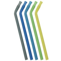 b.box Reusable Silicone Straws & Cleaner 5 Τεμάχια & Βούρτσα Καθαρισμού Pool Party - Σετ Επαναχρησιμοποιούμενα Καλαμάκια Σιλικόνης