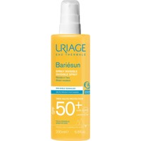 Uriage Bariesun Invisible Spray for Sensitive Skin Spf50+, 200ml - Διάφανο Αντηλιακό Spray Προσώπου - Σώματος Πολύ Υψηλής Προστασίας, Κατάλληλο για Ευαίσθητες Επιδερμίδες