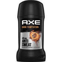 Axe Dark Temptation 48h Anti Sweat & Deodorant Stick 50ml - Ανδρικό Αποσμητικό, Αντιιδρωτικό Στικ με Άρωμα από Σοκολάτα, Κόκκινο Πιπέρι & Κεχριμπάρι