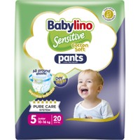 Babylino Sensitive Pants Cotton Soft Unisex No5 Junior (10-16kg) 20 Τεμάχια - 