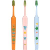 Tepe Good Mini Extra Soft Toothbrush Bolibompa 0-3 Years 3 Τεμάχια - Πορτοκαλί / Ροζ / Γαλάζιο - Οδοντόβουρτσα με Πολύ Μαλακές Ίνες & Πολύ Μικρή Κεφαλή για Βρέφη - Νήπια