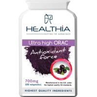 Healthia Ultra High ORAC 700mg 100caps - Συμπλήρωμα Διατροφής με Βιταμίνες Εκχυλίσματα Βοτάνων & Υπερτροφών με Ισχυρές Αντιοξειδωτικές Ιδιότητες για Προστασία από τις Ελεύθερες Ρίζες