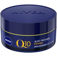 Nivea Q10 Power Anti-Wrinkle Night Cream for All Skin Types 50ml - Αντιρυτιδική & Ενυδατική Κρέμα Προσώπου Νύκτας για Όλους τους Τύπους Επιδερμίδας