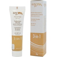 Activ’m Scar Gel 3 in 1 Silicone Gel for Scar Treatment Spf25, 10g - Αγωγή σε Gel για Πρόληψη & Αντιμετώπιση του Σχηματισμού Υπερτροφικών Ουλών & Χηλοειδών, με Δείκτη Αντηλιακής Προστασίας