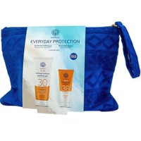 Garden Promo Sun Sunscreen Face - Body Lotion Spf30, 150ml & Sunscreen Face Cream Spf30, 50ml & Δώρο Νεσεσέρ 1 Τεμάχιο - Αντηλιακό Γαλάκτωμα Προσώπου - Σώματος Υψηλής Προστασίας & Αντηλιακή Κρέμα Προσώπου Υψηλής Προστασίας με Οργανική Αλόη