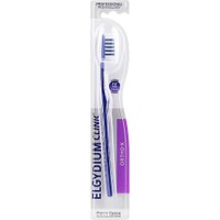 Elgydium Clinic Ortho-X Medium Toothbrush 1 Τεμάχιο - Σκούρο Μπλε - Χειροκίνητη Οδοντόβουρτσα Μέτριας Σκληρότητας Κατάλληλη για Καθαρισμό Ορθοδοντικών Μηχανισμών