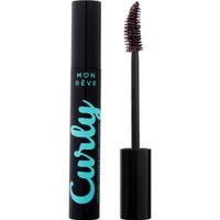 Mon Reve Curly Mascara 12ml - 02 Real Brown - Μάσκαρα για Μήκος, Καμπύλη & Όγκο με Καμπυλωτό Βουρτσάκι Ακριβείας