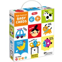 Banana Panda Hight Contrast Baby Cards 6-9m+, 24 Τεμάχια - Βρεφικές Κάρτες Εκμάθησης Υψηλής Αντίθεσης