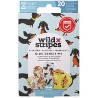 Wild Stripes Kids Sensitive 20 Τεμάχια - Υποαλλεργικά Αυτοκόλλητα Παιδικά Επιθέματα για την Κάλυψη & Προστασία Μικρών Πληγών Φιλικά με την Επιδερμίδα για Βέλτιστη Επούλωση