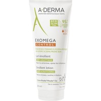 A-Derma Exomega Control Emollient Lotion Anti-Scratching 200ml - Μαλακτικό, Καταπραϋντικό Γαλάκτωμα Προσώπου - Σώματος Κατάλληλο για Ατοπικό ή Πολύ Ξηρό Δέρμα