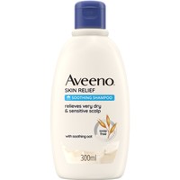 Aveeno Skin Relief Soothing Shampoo 300ml - Καταπραϋντικό Σαμπουάν Χωρίς Σάπωνες για Πολύ Ξηρό & Ευαίσθητο Τριχωτό