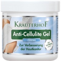 Krauterhof Anti-Cellulite Gel Fresh 250ml - Δροσιστικό Gel Σώματος για Αντιμετώπιση της Κυτταρίτιδας με Άρωμα Λεμονόχορτου