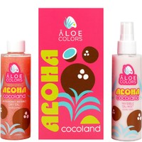 Aloe Colors Promo Aloha Cocoland Invisible Oil Mist 150ml & Antioxidant Invisible Dry Oil 150ml - Διφασικό Mist Σώματος για Ενυδάτωση - Θρέψη με Άρωμα Καρύδας & Ενυδατικό, Θρεπτικό Ξηρό Έλαιο Μαλλιών - Σώματος με Άρωμα Καρύδας 