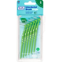 TePe Angle Interdental Brush Angle 6 Τεμάχια - Size 5 (0.8 mm) - Μεσοδόντια Βουρτσάκια Καθαρισμού με Μακριά Λαβή & Κεκλιμένη Κεφαλή