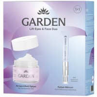 Garden Promo Anti-Wrinkle Cream With Hyaluronic Acid for Face & Eyes 50ml & Eye Repair Hydrating Cream 20ml - 24ωρη Αντιρυτιδική Κρέμα με Υαλουρονικό Οξύ για Πρόσωπο & Μάτια & Ενυδατική Κρέμα Ματιών με Καφείνη & Δονούμενο Απλικατέρ