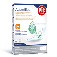 Pic Solution Aquabloc Waterproof Post-op Plaster 5 Τεμάχια - Αδιάβροχο Αυτοκόλλητο Μετεγχειρητικό Επίθεμα με Ειδικό Αντιβακτηριακό Μαξιλαράκι