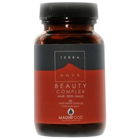 Terranova Beauty Complex Hair - Skin - Nails 50veg.caps - Συμπλήρωμα Διατροφής με Βιταμίνες, Μέταλλα, Καροτενοειδή & MSM για την Καλή Υγεία των Μαλλιών, Νυχιών & του Δέρματος