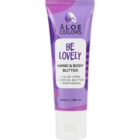 Aloe Colors Be Lovely Hand & Body Butter 50ml - Ενυδατικό Βούτυρο Σώματος με Άρωμα Καραμέλα & Πικραμύγδαλο