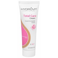 Hydrovit Total Care Cream Spf15 40ml - Ολοκληρωμένη, Καθημερινή Κρέμα με Χρώμα, Επικαλυπτική Δράση & Αντηλιακή Προστασία