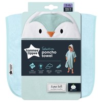 Tommee Tippee Splashtime Poncho Towel 2-4 Years Κωδ CGA1002, 1 Τεμάχιο - Percy the Penguin - Πόντσο Μπάνιου με Σχέδιο & Κουκούλα, που Στεγνώνει Γρήγορα