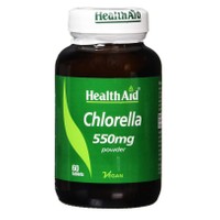 Health Aid Chlorella 550mg 60tabs - Συμπλήρωμα Διατροφής Φυσικής Λήψης Βιταμίνης Β12