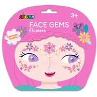 Avenir Face Gems Flowers 3+ Years 1 Τεμάχιο - Παιδικά Αυτοκόλλητα με Strass για το Πρόσωπο από 3 Ετών