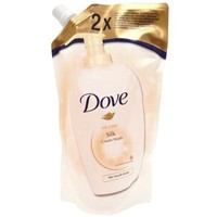 Dove Υγρό Κρεμοσάπουνο Silk Ανταλλακτικό 2 x Refill Pack 500ml