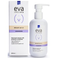 Eva Intima Biolact pH 3.5 Disorders Daily Liquid Cleanser with Probiotics & Prebiotics 250ml - Υγρό Καθημερινού Καθαρισμού της Ευαίσθητης Περιοχής με Προβιοτικά & Πρεβιοτικά