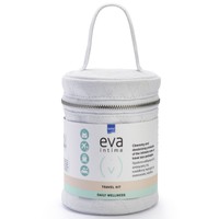 Eva Intima Daily Wellness Travel Kit 10 Pocket Size Towelettes Foaming Wash 50ml & Original pH3.5 60ml - Πακέτο Προσφοράς με Προϊόντα Καθαρισμού και Απόσμησης της Ευαίσθητης Περιοχής σε Συσκευασία Ταξιδίου