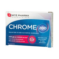 Forte Pharma Chrome 200, 30tabs - Συμπλήρωμα Διατροφής με Χρώμιο για Αύξηση του Μεταβολισμού & Μείωση της Όρεξης