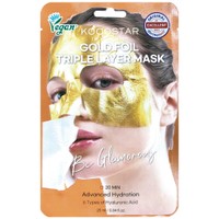 Kocostar Gold Foil Triple Layer Mask Κωδ 5606, 1 Τεμάχιο - Εμποτισμένη Μάσκα Προσώπου Τριών Στρώσεων για Ενυδάτωση
