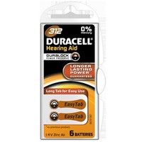 Duracell HEARING AID BATTERY WITH EASYTAB 312