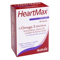 Health Aid HeartMax 60caps - Συμπλήρωμα Διατροφής για Δυνατή Καρδιά, Καλό Κυκλοφορικό & Χαμηλή Χοληστερίνη