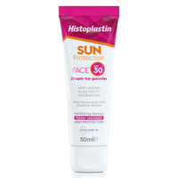 Histoplastin Sun Protection Face Spf30 Cream to Powder 50ml - Αντηλιακή Κρέμα Υψηλής Προστασίας που Προσφέρει Αντιγήρανση, Ενυδάτωση και Ενίσχυση Ελαστικότητας