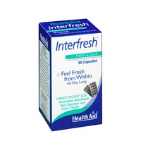 Health Aid Interfresh 60caps - Συμπλήρωμα Διατροφής με Έλαια Μέντας, Μαϊντανού, Κνήκου & Χλωροφύλλη για Καθαρή Αναπνοή Όλη Μέρα