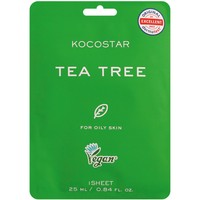 Kocostar Tea Tree Face Mask Κωδ 5602, 1 Τεμάχιο - Εμποτισμένη Μάσκα Τόνωσης για Λιπαρές Επιδερμίδες